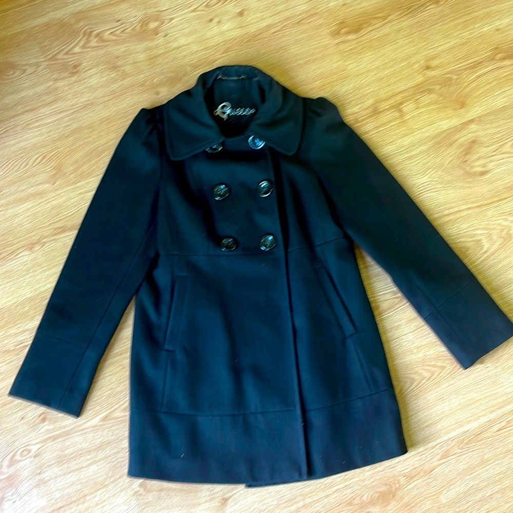 Guess women’s double breasted wool coat.